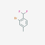 Structure of Benzene, 2-bromo-1-(difluoromethyl)-4-methyl-