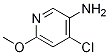 4-chloro-6-Methoxypyridin-3-aMine结构式