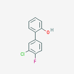 2-(3-chloro-4-fluorophenyl)phenol结构式