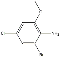 Structure of 2-Bromo-4-chloro-6-methoxyaniline