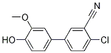 Structure of 4-Chloro-4'-hydroxy-3'-methoxy-[1,1'-biphenyl]-3-carbonitrile