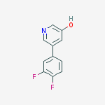 5-(3,4-DIFLUOROPHENYL)-3-HYDROXYPYRIDINE结构式