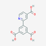 5-(4-carboxypyridin-2-yl)benzene-1,3-dicarboxylic Acid结构式