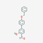 Structure of 2-hydroxy-4-(4-phenylmethoxyphenyl)benzaldehyde