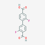 4-(4-carboxy-2-fluorophenyl)-2-fluorobenzoic Acid结构式
