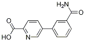 Structure of 5-(3-Carbamoylphenyl)picolinic acid