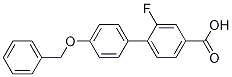 4'-(Benzyloxy)-2-fluoro-[1,1'-biphenyl]-4-carboxylic acid结构式