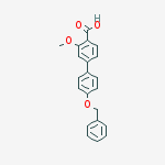 Structure of 4-(4-Benzyloxyphenyl)-2-methoxybenzoic acid