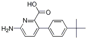 6-Amino-3-(4-(tert-butyl)phenyl)picolinic acid结构式