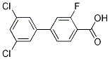 Structure of 3',5'-Dichloro-3-fluoro-[1,1'-biphenyl]-4-carboxylic acid