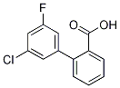 3'-Chloro-5'-fluoro-[1,1'-biphenyl]-2-carboxylic acid结构式