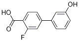 Structure of 3-Fluoro-3'-hydroxy-[1,1'-biphenyl]-4-carboxylic acid