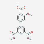 5-(4-carboxy-3-methoxyphenyl)benzene-1,3-dicarboxylic Acid结构式