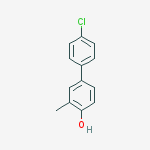 Structure of 4-(4-chlorophenyl)-2-methylphenol