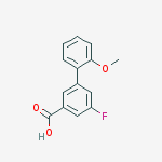 Structure of 3-fluoro-5-(2-methoxyphenyl)benzoic Acid