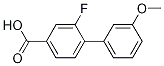 Structure of 2-Fluoro-3'-methoxy-[1,1'-biphenyl]-4-carboxylic acid