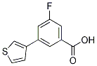 5-Fluoro-3-(thiophen-3-yl)benzoic acid结构式