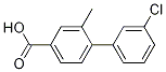 Structure of 3'-Chloro-2-methyl-[1,1'-biphenyl]-4-carboxylic acid