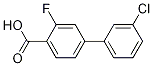 Structure of 3'-Chloro-3-fluoro-[1,1'-biphenyl]-4-carboxylic acid