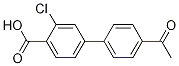 Structure of 4-(4-Acetylphenyl)-2-chlorobenzoic acid