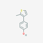 Structure of 4-(2-methylthiophen-3-yl)phenol