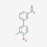 3-(4-hydroxy-3-methylphenyl)benzaldehyde结构式
