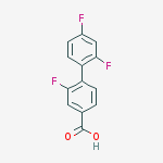 4-(2,4-difluorophenyl)-3-fluorobenzoic Acid结构式