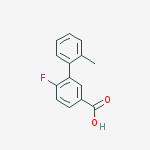 Structure of 4-Fluoro-3-(2-methylphenyl)benzoic acid