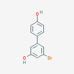 Structure of 3-bromo-5-(4-hydroxyphenyl)phenol