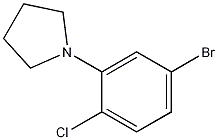 1-(5-Bromo-2-chlorophenyl)pyrrolidine结构式