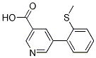Structure of 5-(2-(Methylthio)phenyl)nicotinic acid