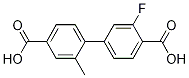 Structure of 3'-Fluoro-2-methyl-[1,1'-biphenyl]-4,4'-dicarboxylic acid