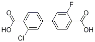 Structure of 3-Chloro-3'-fluoro-[1,1'-biphenyl]-4,4'-dicarboxylic acid
