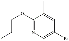 5-Bromo-3-methyl-2-propoxypyridine结构式