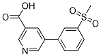 5-(3-Methylsulfonylphenyl)nicotinic acid结构式