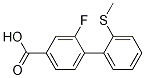 Structure of 3-Fluoro-4-(2-methylthiophenyl)benzoic acid
