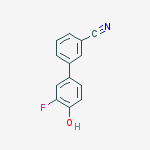 3-(3-fluoro-4-hydroxyphenyl)benzonitrile结构式