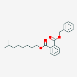 Structure of BENZYL ISONONYL PHTHALATE