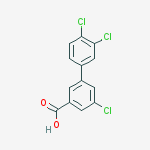 Structure of 3-chloro-5-(3,4-dichlorophenyl)benzoic Acid