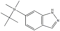 Chemical structure of 6-(tert-Butyldimethylsilyl)-1H-indazole