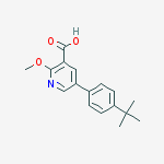 Structure of 2-Methoxy-5-(4-t-butylphenyl)nicotinic acid