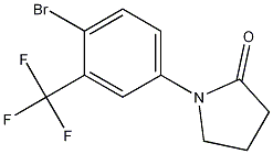 1-(4-Bromo-3-trifluoromethylphenyl)pyrrolidin-2-one结构式