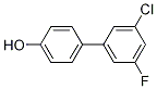 Structure of 3'-Chloro-5'-fluoro-[1,1'-biphenyl]-4-ol