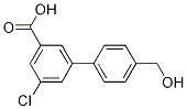3-chloro-5-[4-(hydroxymethyl)phenyl]benzoic acid结构式