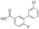 Structure of 3-(3-Chlorophenyl)-4-fluorobenzoic acid
