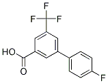 4'-Fluoro-5-(trifluoromethyl)-[1,1'-biphenyl]-3-carboxylic acid结构式