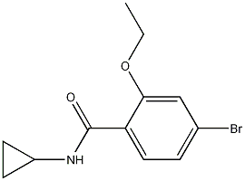 4-Bromo-N-cyclopropyl-2-ethoxybenzamide结构式