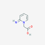 1(2H)-PYRIDINEACETIC ACID 2-IMINO-结构式