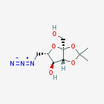 Structure of .alpha.-L-Sorbofuranose, 6-azido-6-deoxy-2,3-O-(1-methylethylidene)-