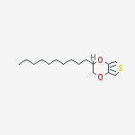 Structure of Thieno[3,4-b]-1,4-dioxin, 2-decyl-2,3-dihydro-